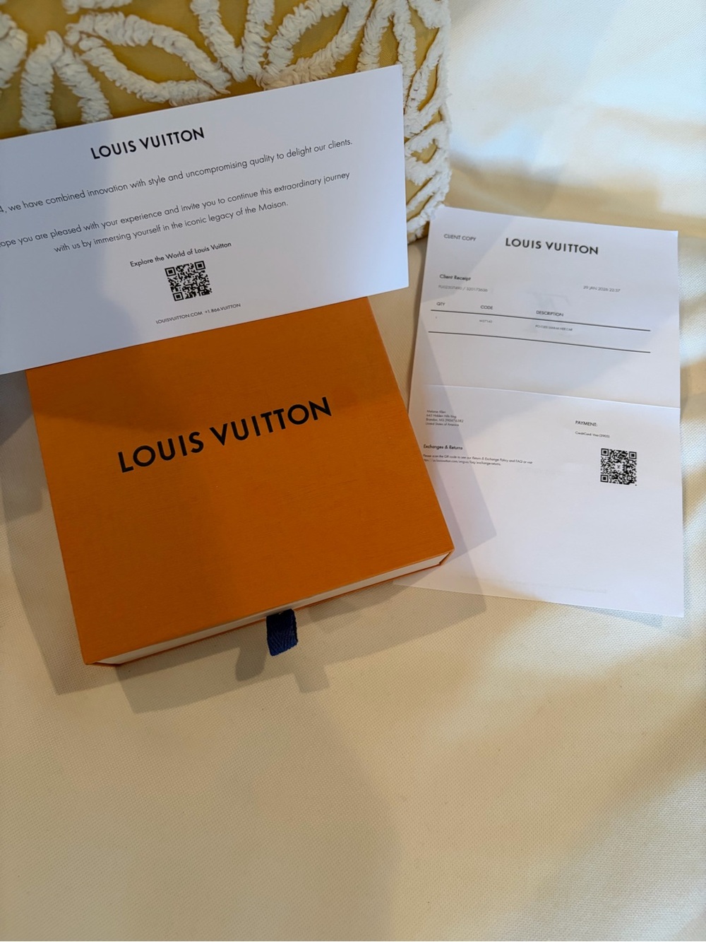 Authentic Louis Vuitton Orange Key Pouch S - Picture 4 of 5